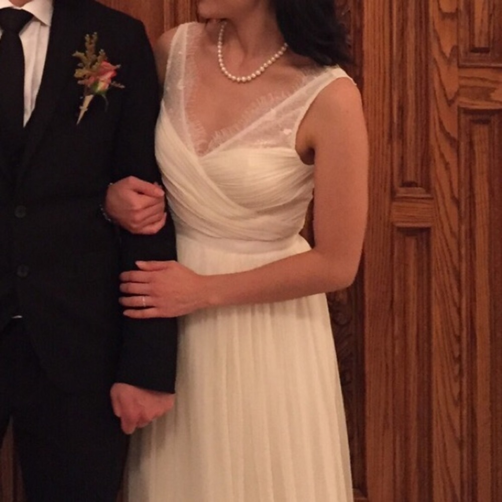 Size 2 BHLDN fleur dress in white.